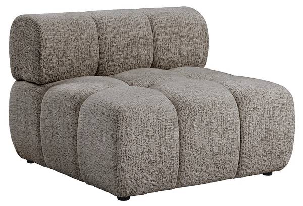 Sessel mit gerader Rückenlehne FACIVIL Grau - Textil - 94 x 70 x 94 cm