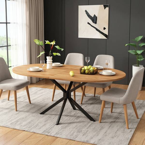 Esstisch N634P237666N Braun - Holzwerkstoff - 80 x 75 x 120 cm