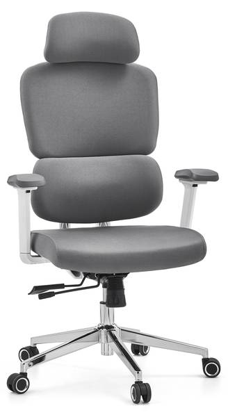 Bürostuhl Ergomy WF 2 Grau - Polyester - 67 x 132 x 68 cm