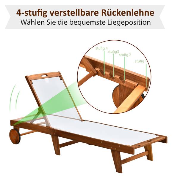 Liege 84B-325 Massivholz - 55 x 89 x 198 cm