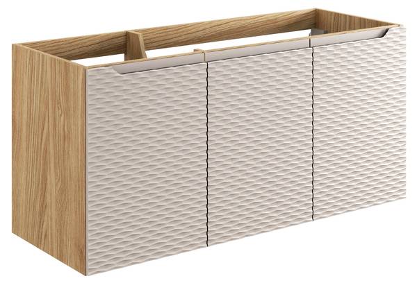 Schrank unter waschbecken OCEAN CUW120 Beige - Melamin - 120 x 57 x 46 cm