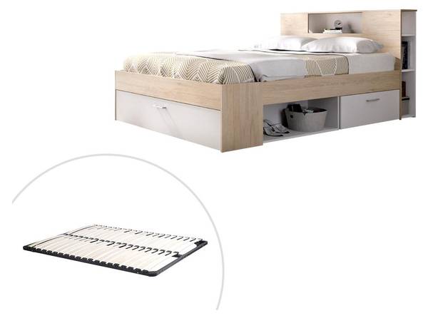 Bettrahmen LEANDRE Tiefe: 150 cm