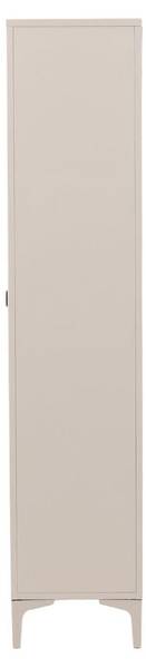 Vitrinenschrank Piring Beige - Metall - 90 x 190 x 40 cm