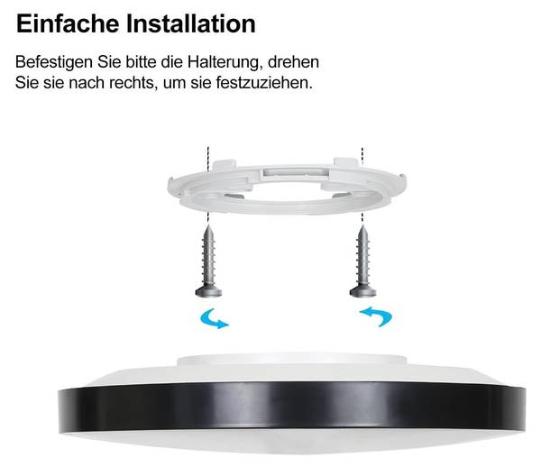 Deckenleuchte Cormir Schwarz
