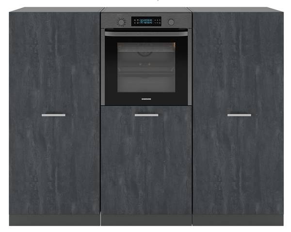 Küchenblock R-Line 53284 Grau - Chrom - 180 x 143 x 46 cm
