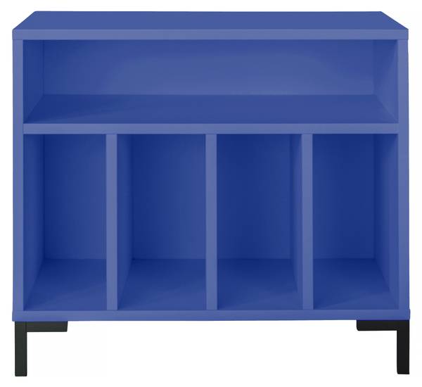 Schrank für Schallplatten BOWIE Blau