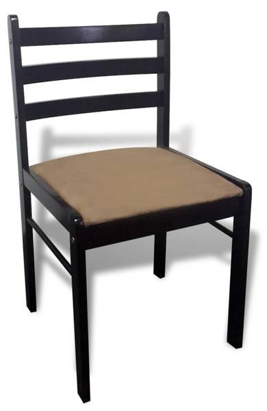 Eetkamerstoel 291746-1 Set van 6 bruin - rubberboom - 44 x 81 x 45 cm