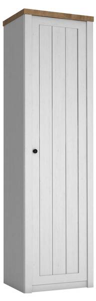 Schrank Prowansja Braun - Weiß - Holzwerkstoff - 50 x 198 x 43 cm