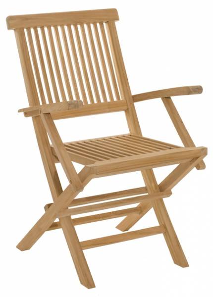 Gartensessel HARRIS 2er Set Braun - Teakholz - 60 x 90 x 55 cm