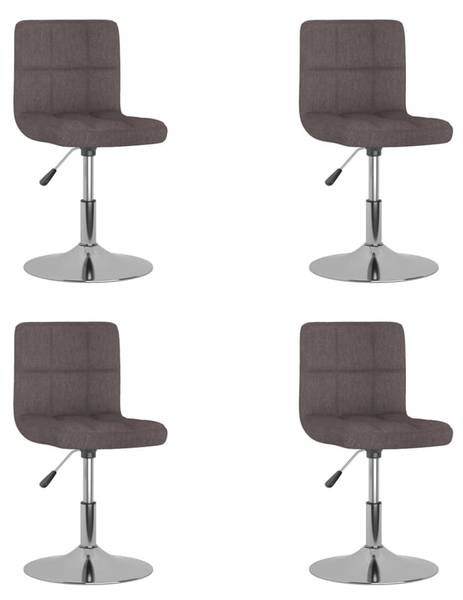 Eetkamerstoel 3012857-3 Set van 4 taupe