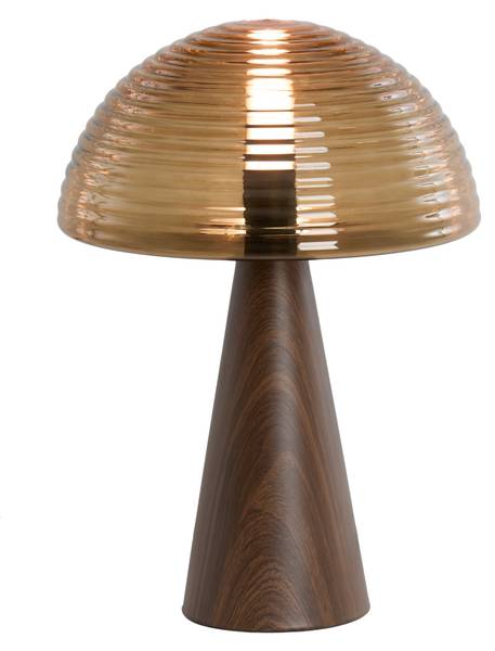 Tischlampe MUEDA Braun - Metall - 30 x 43 x 30 cm