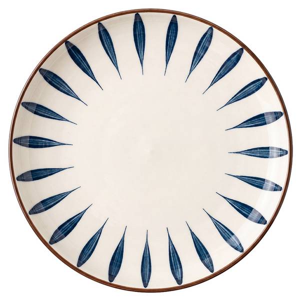 Speiseteller 54968 Weiß - Keramik - 25 x 2 x 25 cm