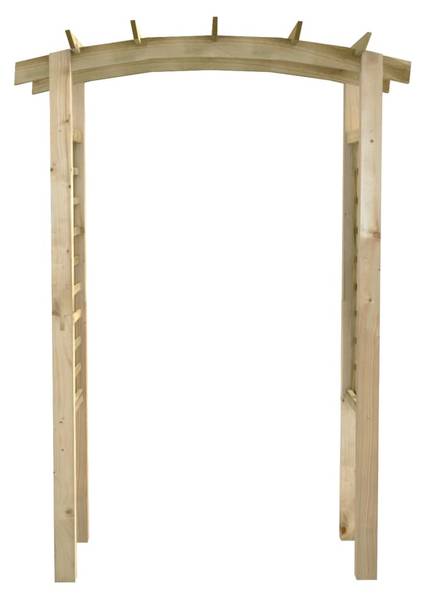 Rosenbogen VERSIL Braun - Holzwerkstoff - 150 x 210 x 60 cm