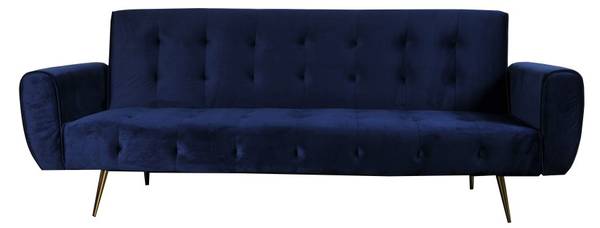 Schlafsofa ODIN Blau - Holz teilmassiv - 79 x 80 x 210 cm
