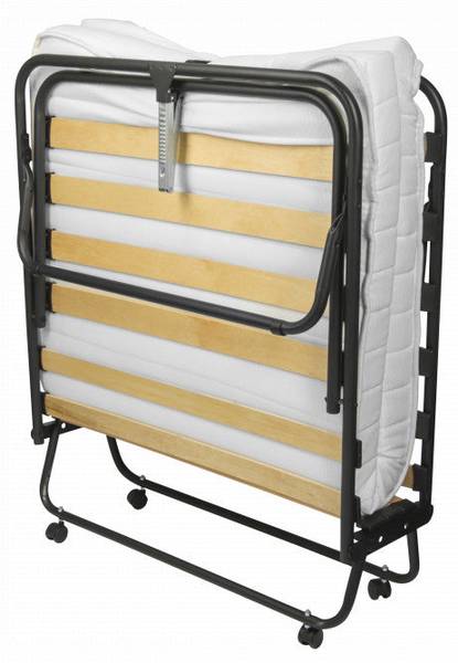 Troonz Opklapbed Napoli zwart - staal - 90 x 32 x 200 cm