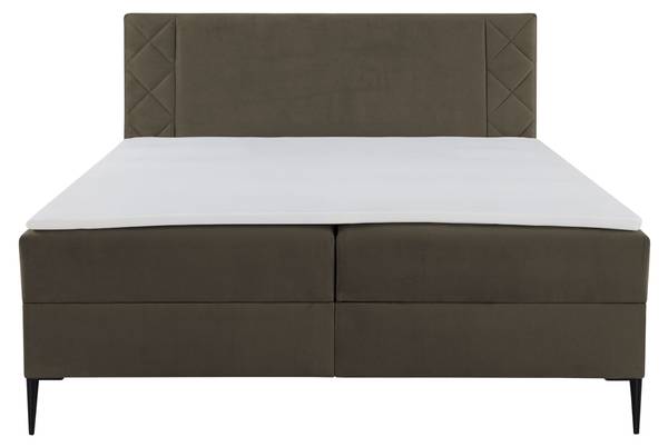 Boxspringbett Portes Braun - Liegefläche Breite: 180 cm