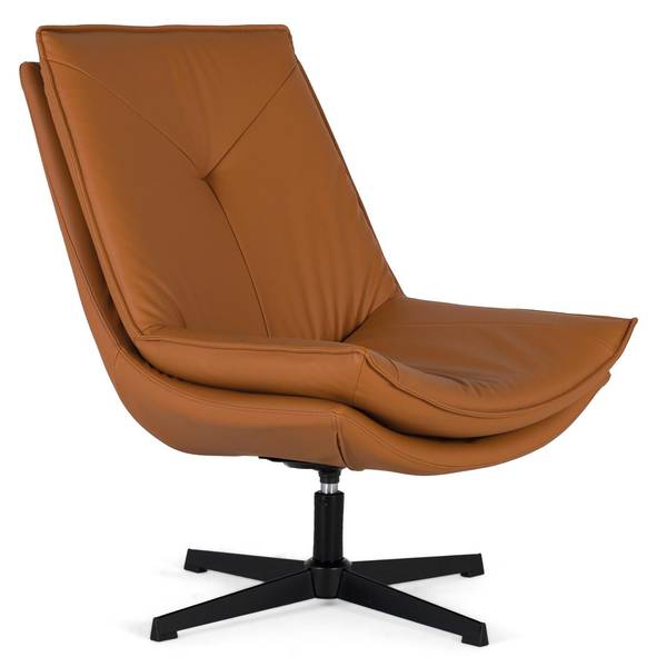 Drehsessel 1982 Braun - Kunstleder - 63 x 95 x 90 cm