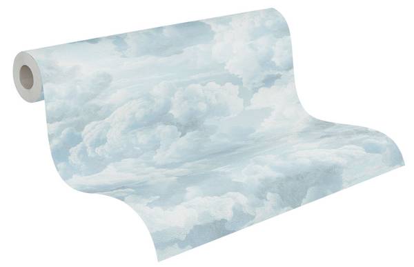 Michalsky 6 Wolken Tapete Blau - Weiß