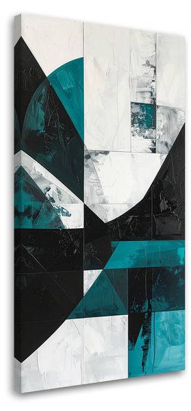 Wandbild Abstrakte Formen 50 x 100 cm