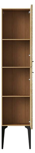 Badschrank SARONE Beige - Holz teilmassiv - 30 x 140 x 35 cm