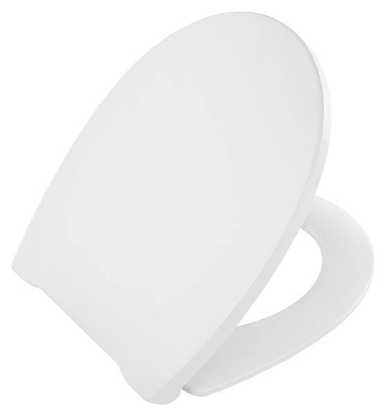 WC-Sitz Family mit Kinder-Einsatz Weiß - Kunststoff - 37 x 5 x 46 cm