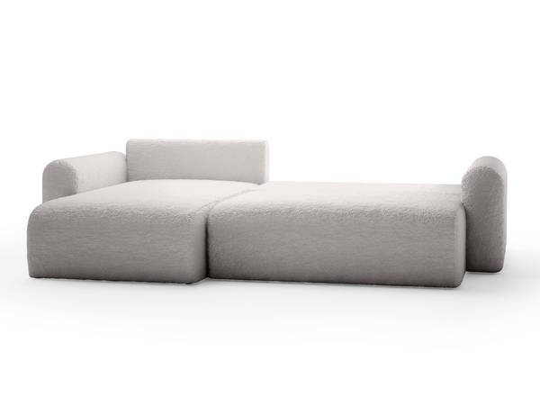 Ecksofa Lome L, universal Hellgrau