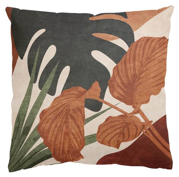 Dekokissen Tropische Boho Blätter 50 x 50 x 10 cm