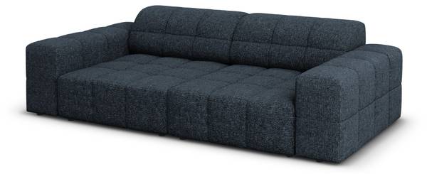 Sofa CHICAGO Hochglanz Nachtblau