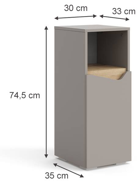 Midischrank Marelle 47657 Grau