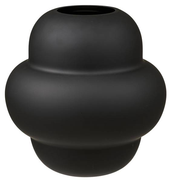 Vase 131182 Schwarz - Glas - 21 x 20 x 21 cm