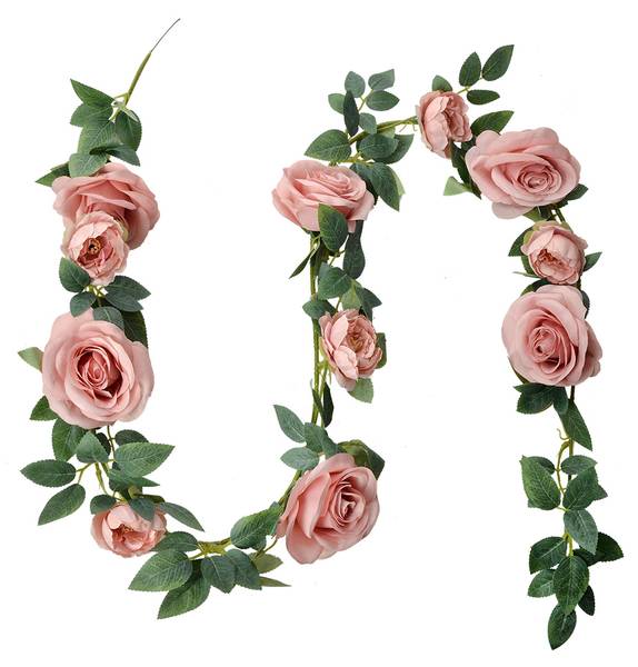 Kunstblume Girlande 47997 Pink - Kunststoff - 10 x 10 x 150 cm