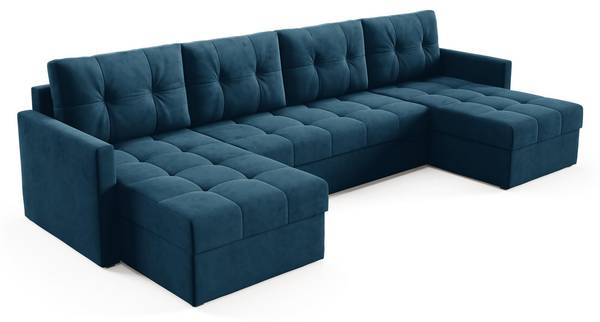 Ecksofa U OLIVIA DL+2P Blau