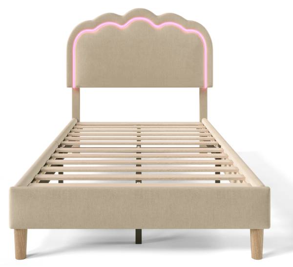 Lit capitonné GLOWLEIN Ⅰ Beige