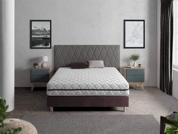 EROS Matratze SHAULA  160X190 Weiß - Textil - 160 x 24 x 190 cm