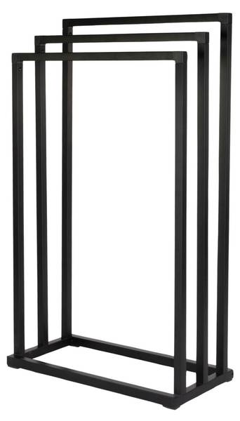 Handtuchhalter BALVO Schwarz - Metall - 45 x 76 x 22 cm