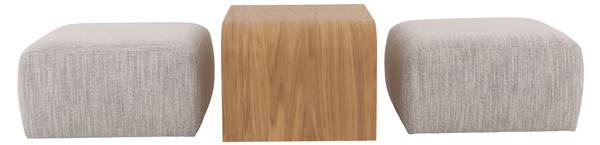 Couchtisch Celeste Grau - Eiche - 64 x 43 x 140 cm