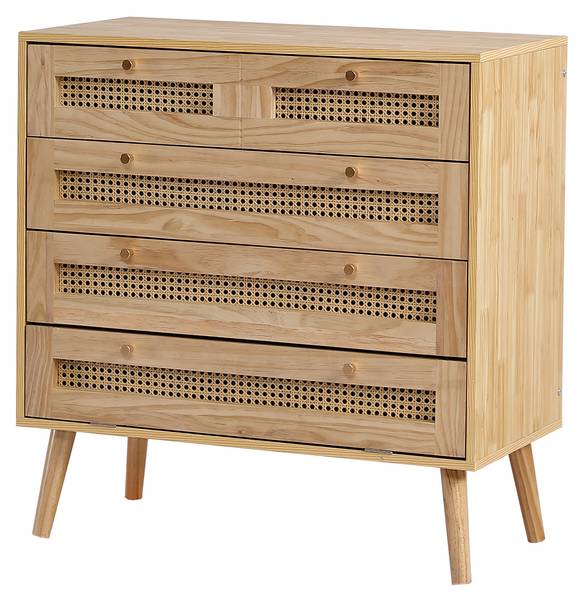 Commode WoodyNatur Ⅳ bruin - plaatmateriaal op houtbasis - 40 x 83 x 80 cm
