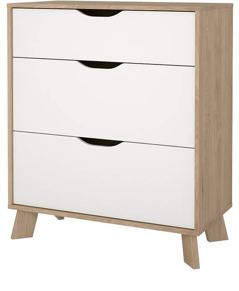Kommode Ikast Braun - Holzwerkstoff - 79 x 93 x 40 cm