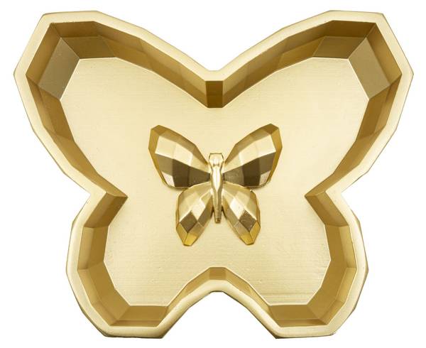 Svuotatasche Butterfly Gold - Harz - 21 x 3 x 18 cm