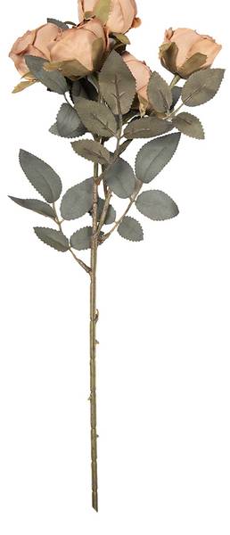 Kunstblume Rose 53380 Braun - Kunststoff - 13 x 43 x 8 cm