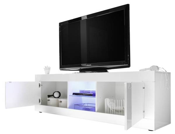 TV-Möbel INITIAL Weiß - Holzwerkstoff - 43 x 56 x 180 cm