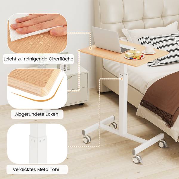 Beistelltisch VH34949ZMDE Braun - Holzwerkstoff - 48 x 109 x 65 cm