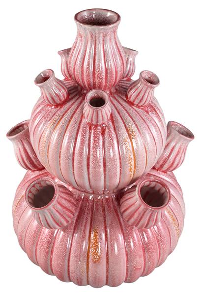 Vase NOLOU Pink - Keramik - 42 x 62 x 42 cm