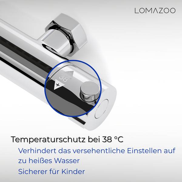 Duschsystem Mit Thermostat Cielo Silber - Metall - 13 x 70 x 10 cm