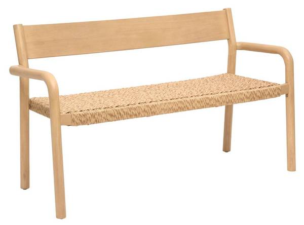 Gartenbank WOOKY Beige - Massivholz - 56 x 80 x 139 cm