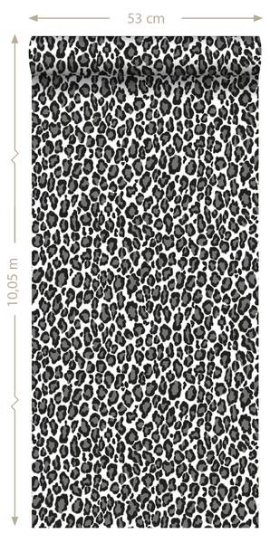 papier peint léopards 6835 Noir - Polaire - 53 x 1005 x 1005 cm