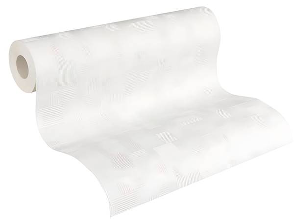 Überstreichbare Tapete 262516-GU Weiß - Fleece - 53 x 1005 x 1 cm