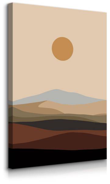 Leinwandbild Sonne 40 x 60 x 60 cm
