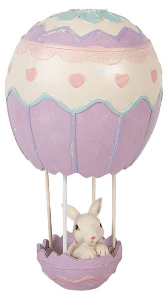 Dekorationsfigur Kaninchen 53034 Beige - Kunststoff - 12 x 20 x 12 cm