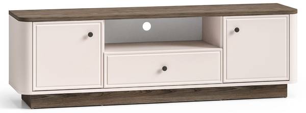 TV-Lowboard VILAVIO Grau - Stahl - Melamin - 160 x 50 x 40 cm